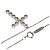 Autre Marque Tiffany & Co. Jazz Cross Diamond Halskette - Ansicht 2