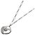 Autre Marque Collana Cuore con 3 Diamanti Tiffany & Co. in Oro Bianco 18K