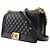 Borsa a tracolla Chanel Boy 25 Nero - vista 2