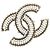 Broche Chanel Coco Mark Plata
