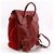Zaino Gucci in camoscio e pelle rossa Rosso - vista 3