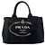 Prada Canapa Mini 2-Way Handbag Black