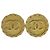 Chanel Coco Mark Gold Plated Clip Earrings Golden