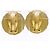 Chanel Coco Mark Gold Plated Clip Earrings Golden - view 3
