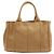 Prada 1BG439 Canapa Mini 2-Way Handtasche Braun - Ansicht 2
