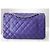Timeless Borsa Chanel Classic Medium Flap Pelle Matelassé Viola Porpora - vista 2