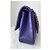Timeless Borsa Chanel Classic Medium Flap Pelle Matelassé Viola Porpora - vista 3
