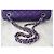 Timeless Borsa Chanel Classic Medium Flap Pelle Matelassé Viola Porpora - vista 5