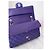 Timeless Borsa Chanel Classic Medium Flap Pelle Matelassé Viola Porpora - vista 8