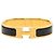 Hermès Pulsera de Dijes Hermes Clic H PM Negro Dorado
