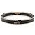 Hermès Email PM Caleche Armreif Schwarz Silber