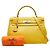 Hermès Borsa Hermes Kelly 32 in Giallo - vista 13