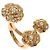 Anello Chanel Camellia Double Open Diamond D'oro - vista 3