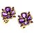 Chanel Amethyst Garnet Ohrstecker