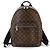 Zaino Louis Vuitton Monogram Macassar Josh NV Marrone Nero Monogramma