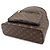 Zaino Louis Vuitton Monogram Macassar Josh NV Marrone Nero Monogramma - vista 4
