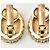 Pendientes de clip Christian Dior negros y dorados - vista 5
