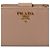 Saffiano Carteira Prada Bi-Fold em Pink Beige Bege - vista 2