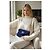 Chanel Mini Square Chevron Classic Flap Bag marineblauer Samt - Ansicht 3