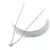 Autre Marque Collar de platino 950 con colgante rectangular, diamante de aprox. 1,50 ct, VSI, 950. - vista 2