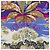 Hermès Foulard Hermes Carre 90 Tropices Multicolore Verde - vista 3