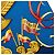 Hermès Carré 90 Luna Park Amusement Scarf Multicolor Azul marino - vista 7