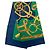 Silk In Hermès Foulard Hermes Carre 90 Eperon d'or Multicolore Verde - vista 9