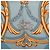 Hermès Foulard Hermes Carre 90 Brides et Destin Blu Multicolore - vista 2