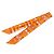 Hermès  Foulard Hermes Twilly Bolduc in seta arancione