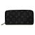 Louis Vuitton Monogram Eclipse Zippy Wallet Braun