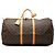 Louis Vuitton Monogram Keepall 60 Boston Tasche Braun