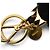 Prada Keyring with Bear Trick Lucky Star Robot Black Golden - view 6