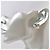 Chanel Silver Stud Earrings Silvery - view 5