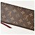 Louis Vuitton Pochette Felicie Pouch Castaño Fucsia Monograma - vista 4