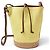 Bolsa Bucket Loewe Gate Marrom Amarelo