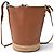 Bolsa Bucket Loewe Gate Marrom Amarelo - vista 10