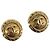 Chanel Vintage CC Round Clip-On Metal Small D'oro