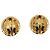 Chanel Vintage CC Round Clip-On Metal Small D'oro - vista 3