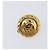 Chanel Vintage CC Round Clip-On Metal Small D'oro - vista 4
