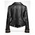 Fendi Giacca Biker in Pelle Nera e Velluto Zucca Marrone Nero - vista 2