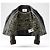 Fendi Giacca Biker in Pelle Nera e Velluto Zucca Marrone Nero - vista 5