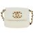 Portacarte con catena Chanel 19 in pelle matelassé Bianco