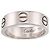 Anello Cartier Love in oro bianco 18K - vista 2