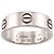 Anello Cartier Love in oro bianco 18K - vista 2