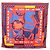Hermès Pañuelo HERMES Carre 90 "PUZZLE" Seda Naranja Auth 206427M