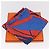 Hermès Pañuelo HERMES Carre 90 "PUZZLE" Seda Naranja Auth 206427M - vista 12
