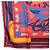 Hermès Pañuelo HERMES Carre 90 "PUZZLE" Seda Naranja Auth 206427M - vista 8