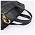Borsa Christian Dior in pelle nera e oro Auth 205255A - vista 7
