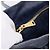 Sac Tote Miu Miu en Cuir 2 voies Navy Gold Auth fm5470V Doré Bleu Marine - vue 24