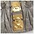 Miu Miu Matelassé Handtasche Leder 2way Grau Gold Auth 167719M Braun Golden - Ansicht 19